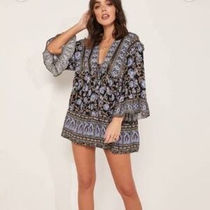 Free People Moonlight Dance Printed Tunic